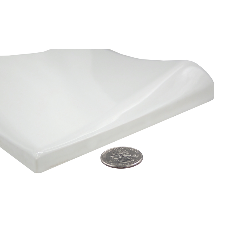 PLURIFY - 6X6 WAVE, WHITE, GLOSSY